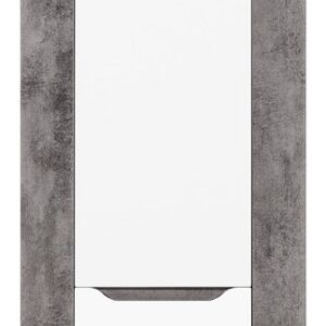 Szafa. Brando dwudrzwiowa 71,5 cm biały połysk + beton