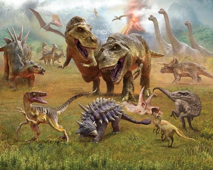 Tapeta 3D Dinozaury. II new