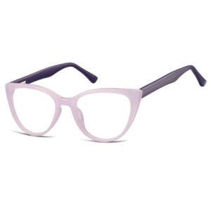 Okulary oprawki optyczne zerówki korekcyjne kocie oczy. Sunoptic. CP113D fioletowe