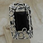 SCILIAR - srebrny pierścień z onyksem