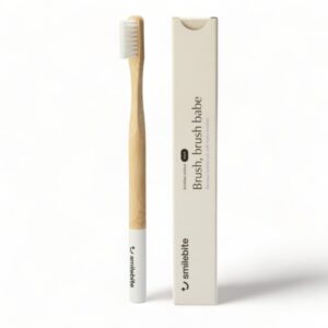Smilebite - bambusowa szczoteczka do zębów z białym włosiem