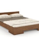 Drewniane łóżko. Phantom w kolorze orzech