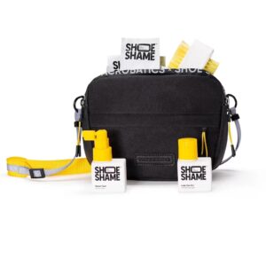 Shoe. Shame - VAPOR Bag, zestaw do czyszczenia butów z torbą (żel czyszczący, szczotka, dezodorant do obuwia i ściereczki)