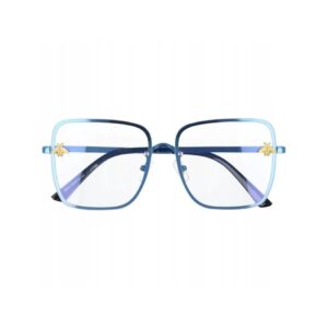 Okulary. Kwadratowe z filtrem światła niebieskiego do komputera zerówki 2535-3