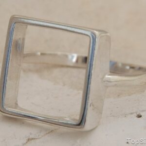 KWADRAT - srebrny pierścionek