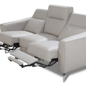 Trzyosobowa sofa. Madryt z funkcją relaks ekoskóra + skóra naturalna standard