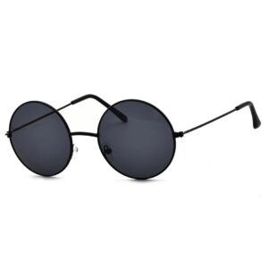 Okulary. Lenonki czarne przeciwsłoneczne hippie retro 4322