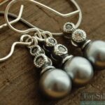 BAOBAB - srebrny komplet perły i cyrkonie