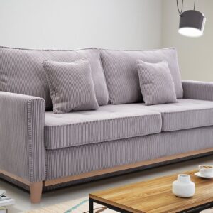 Sofa. Aris 214 cm na drewnianych nogach