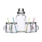 Shaker szklany z czterema mini słoiczkami z uchwytem - Kitchen. Craft