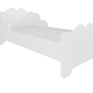 Białe łóżko. Xenia z materacem do pokoju dziecięcego 160 cm z motywem do wyboru
