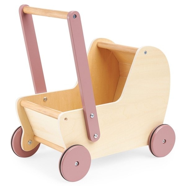 Drewniany wózek dla lalek – pchacz