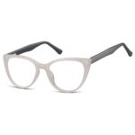 Okulary oprawki optyczne zerówki korekcyjne kocie oczy. Sunoptic. CP113A szaro-grafitowe