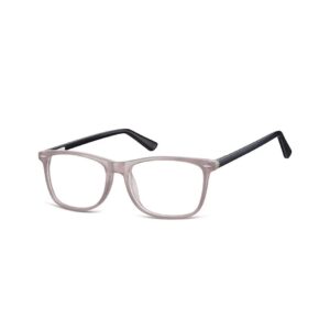 Zerówki klasyczne okulary oprawki. Sunoptic. CP153D szare, flex