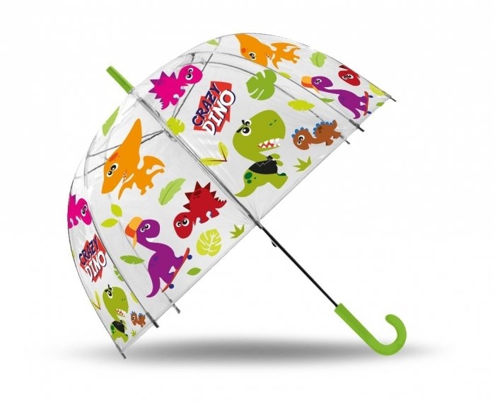 Parasolka przezroczysta. DINOZAURY parasol transparentny