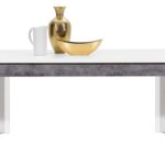 Stół Brando rozkładany do 200 cm biały mat + beton