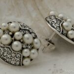 BENELUX - srebrne kolczyki perły i kryształki