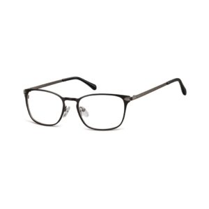 Oprawki okularowe kocie oczy damskie stalowe. Sunoptic 991A grafitowo czarne
