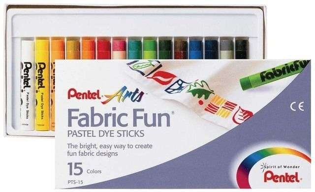 Pentel. Fabric. Fun pastele do tkanin x15