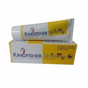 Pasta do zębów dla dzieci o smaku truskawkowym bez fluoru 75ml - Kingfisher