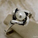 MEDINA - srebrny pierścionek z perłami