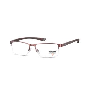 Brązowe. Oprawki okulary korekcyjne żyłkowe unisex. MM614C