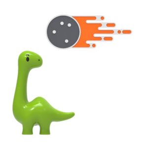 Przypinki. Dinozaur i kometa - MTM