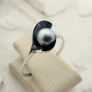 FESTA 2 - srebrny pierścionek z perłą