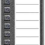 ACO CDN-10NP ST Podświetlany panel listy lokatorów z 10 przyciskami