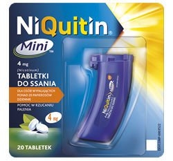 NIQUITIN mini 4mg x 20 tabletek do ssania