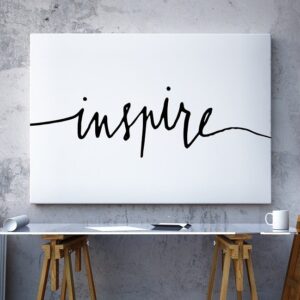 Inspire - minimalistyczny obraz na płótnie, wymiary - 115cm x 170cm