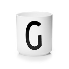 Kubek porcelanowy litera. G Design. Letters