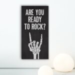 Are you ready to rock? - modny obraz na płótnie, wymiary - 90cm x 180cm