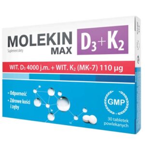Molekin. D3 + K2 MAX x 30 tabletek