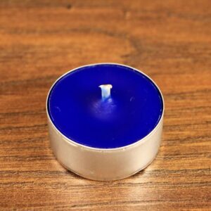 Tealight - świeca z wosku herbaciarka - niebieska (6 sztuk)