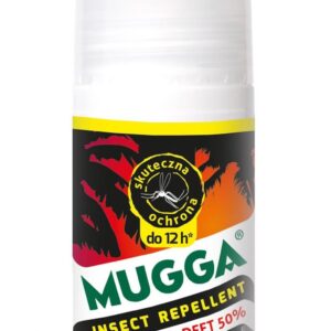 Roll-on na komary i kleszcze. Mugga. Extra. Strong 50% DEET - 50 ml