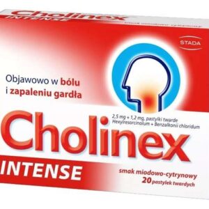 CHOLINEX INTENSE X 20 tabletek miód-cytryna