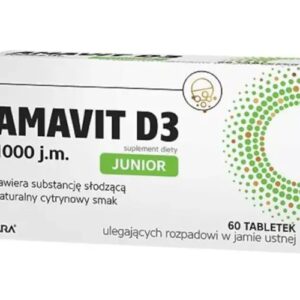 Amavit. D3 JUNIOR 1000 j.m. x 60 tabletek ulegających rozpadowi w jamie ustnej