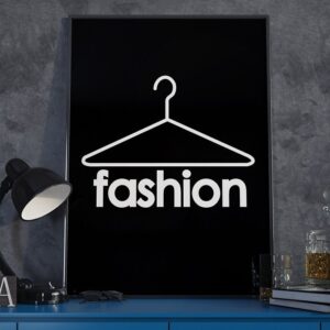 Fashion - plakat designerski, wymiary - 60cm x 90cm, ramka - czarna