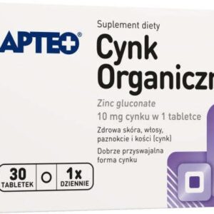 CYNK ORGANICZNY APTEO x 30 tabletek