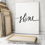 Shine - minimalistyczny obraz na płótnie, wymiary - 100cm x 150cm