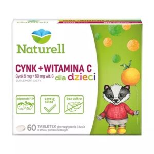Cynk + Witamina. C dla dzieci x 60 tabletek do rozgryzania i żucia