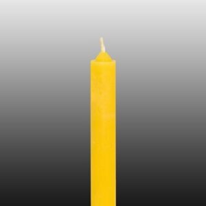 Świeca z wosku 9x1,2cm - żółta