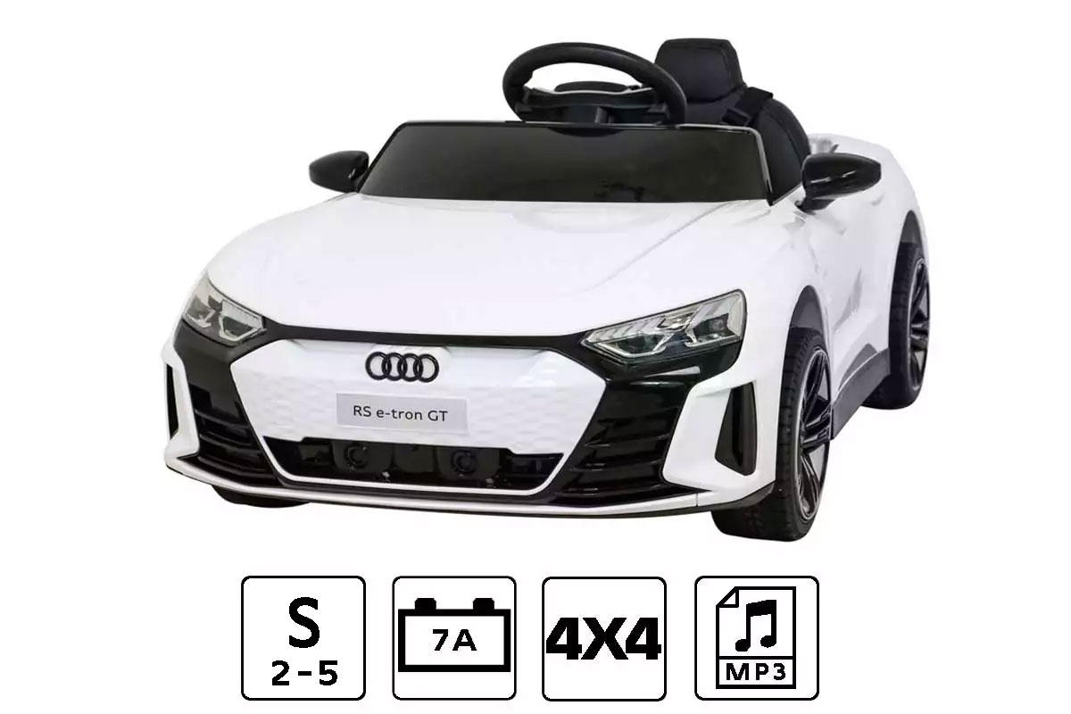 Audi. RS E-Tron. GT na akumulator. Biały 4×4