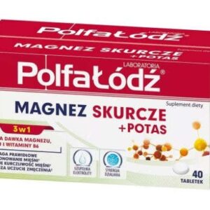 Magnez. Skurcze + Potas x 40 tabletek