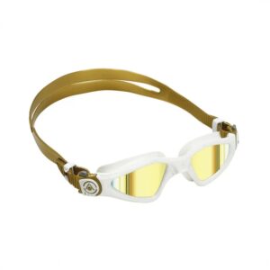 Aquasphere okulary. Kayenne small złote titanowe lustrzane szkła. EP1250975 LMG white-gold
