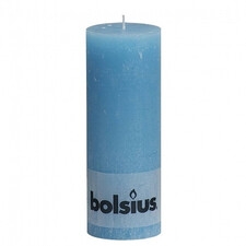 BOLSIUS Świeca pieńkowa. RUSTIC 190/68 mm aqua