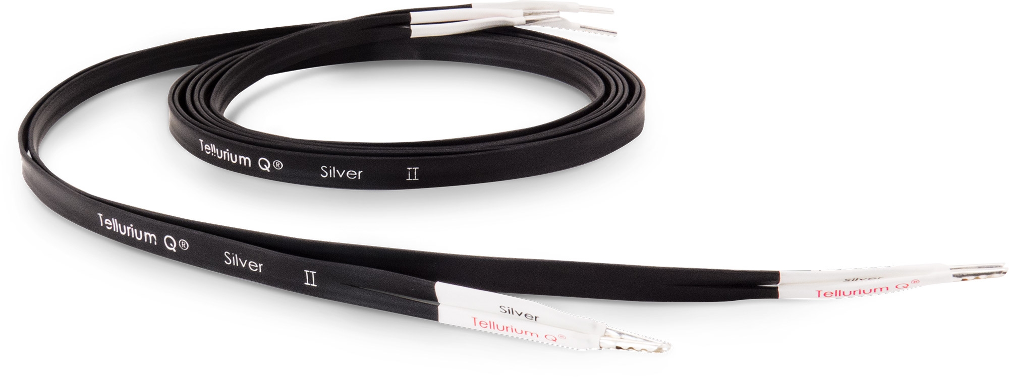 Tellurium. Q Silver. II kabel głośnikowy. Długość: 2 x 3,5m, Wtyk: Widełki