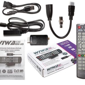 Tuner. DVB-T WIWA H.265 MINI LED funkcje internetowe