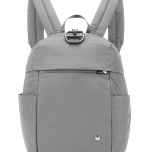 Plecak mini damski antykradzieżowy 8L Pacsafe. Citysafe. CX Econyl® - jasnoszara